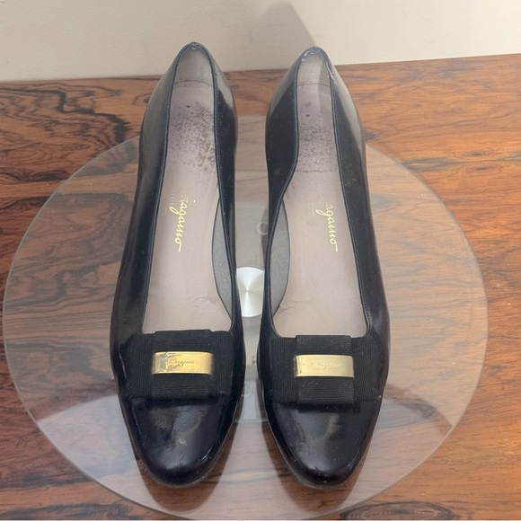 Salvatore Ferragamo Pumps Heel Leather - Picture 1 of 16